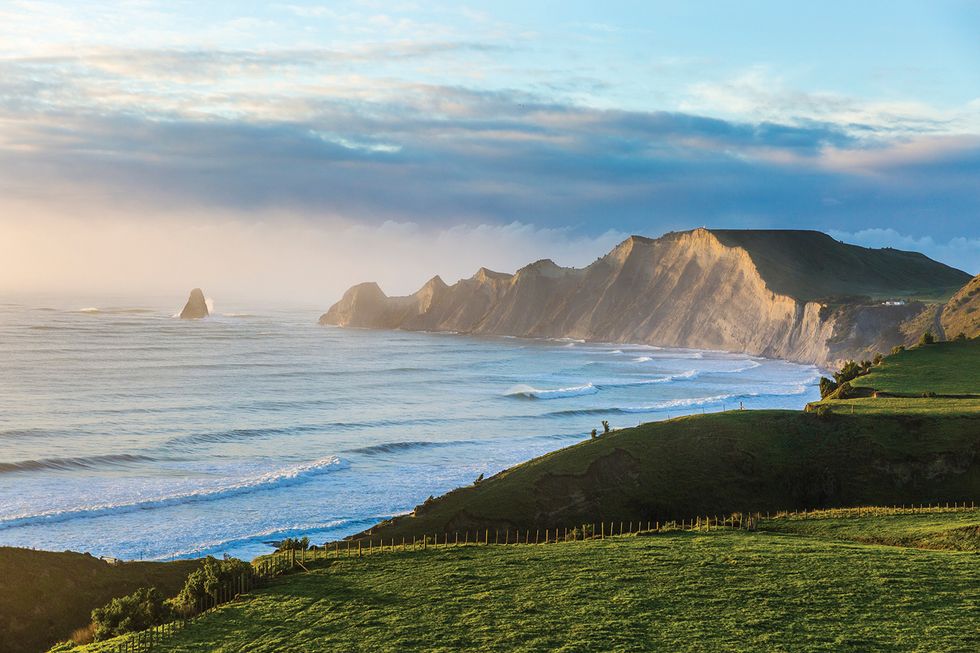 Cape Kidnappers Peninsula and Shark's Tooth