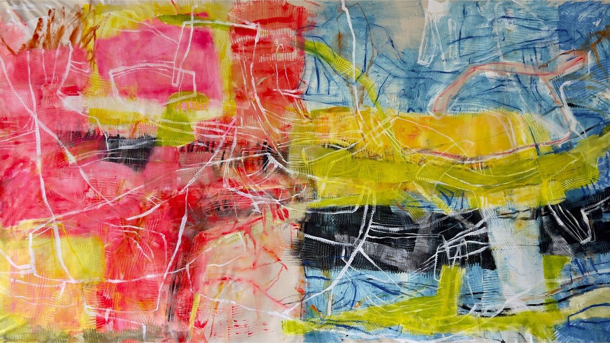 Immigrant Artist's Colorful Abstractions Push Viewers to Sit with Discomfort
