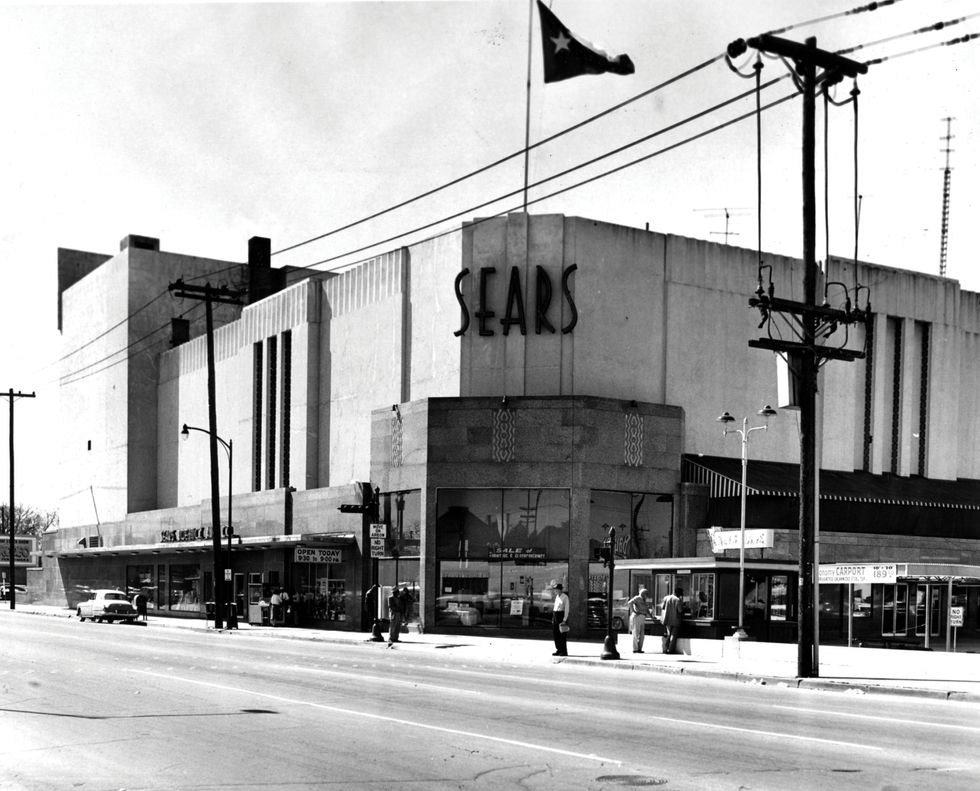 The Sears building in 1959