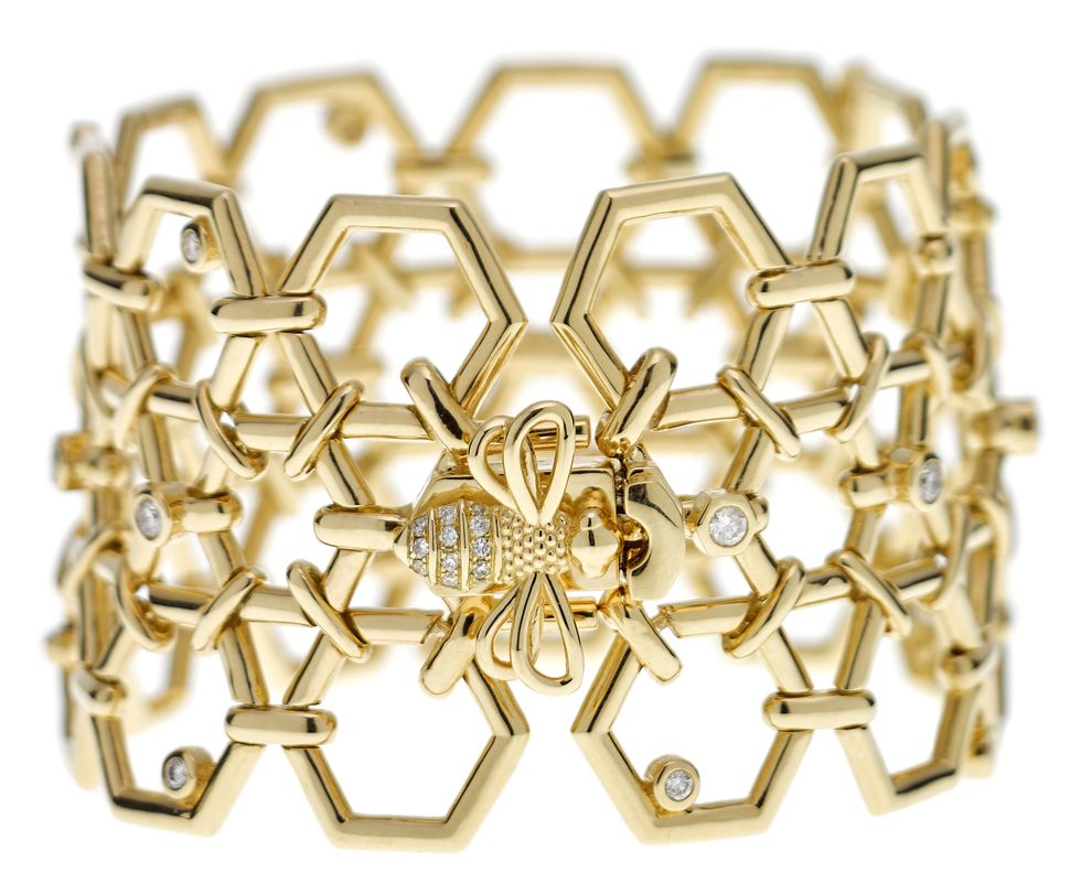 Temple St. Clair Beehive link bracelet at Deutsch Fine Jewelry 