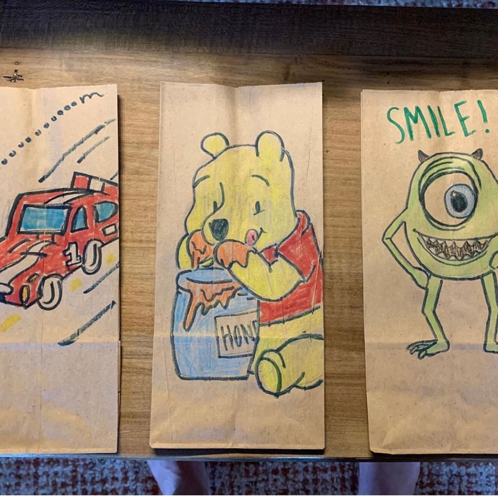 Bags decorated for Kids Meals