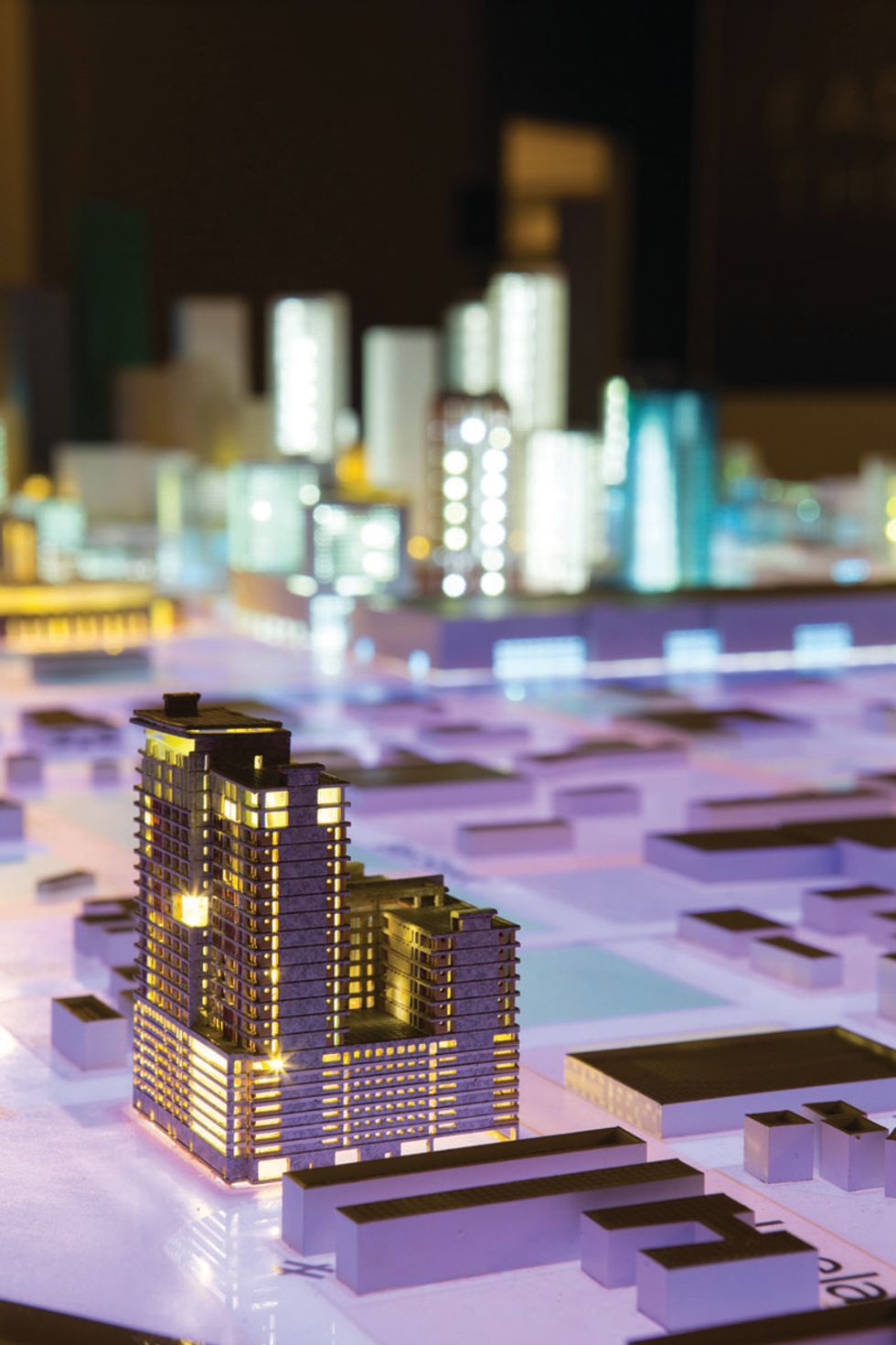 model for the Ivy Lofts, whose initial tiny-house concept proved to be too novel and was later adjusted to include more typical-size condos, as well as an on-site hotel