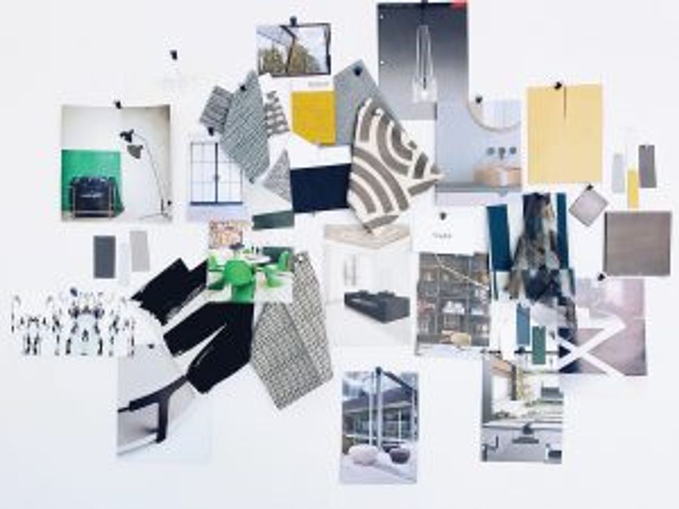 An inspiration board at Tokerud + Co