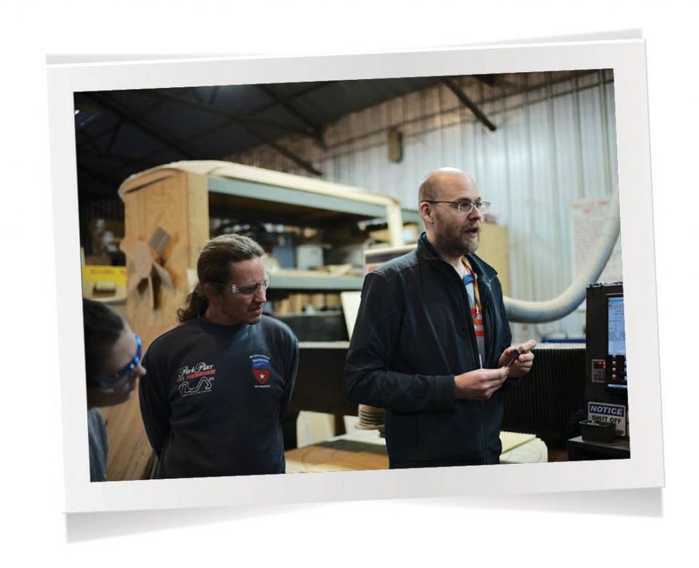 Roland von Kurnatowski, at left, is preparing to move his TXRX Labs to a huge new campus nearby in EaDo.