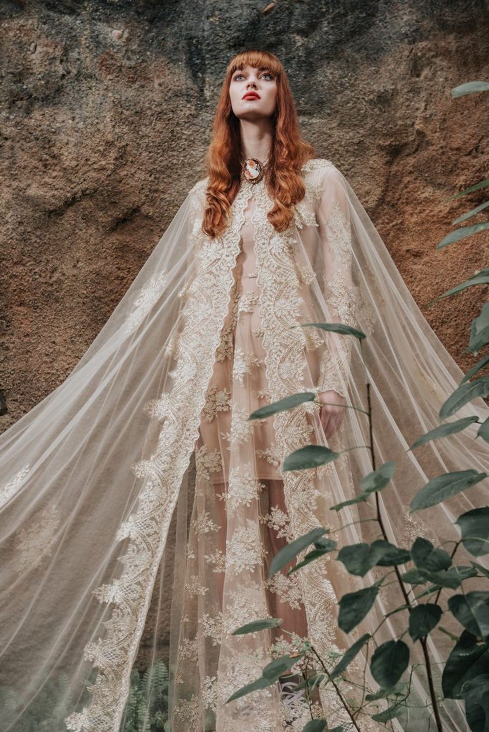 WooJoo gown, 2015. With Victorian cameo, $22,500, at Tenenbaum Jewelers