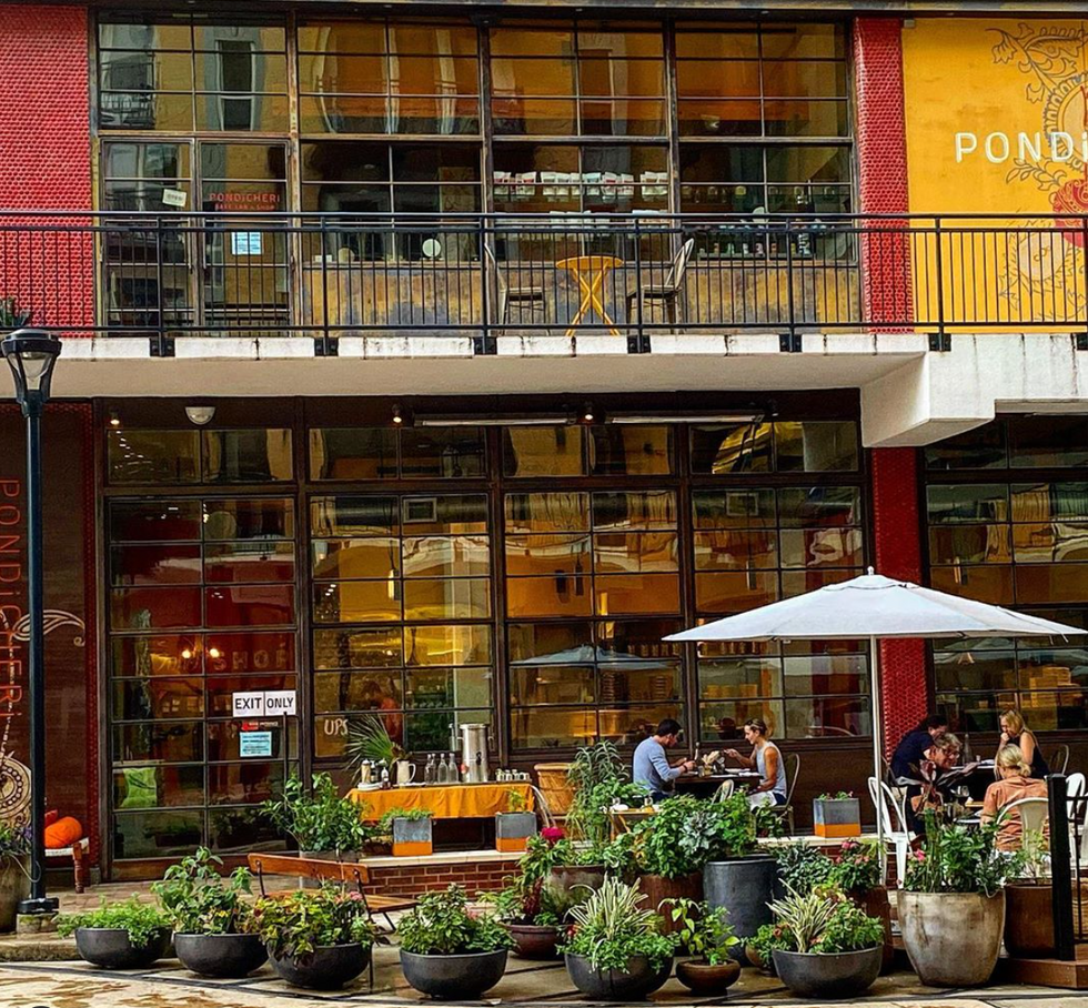 Pondicheri expanded its patio into the parking lot