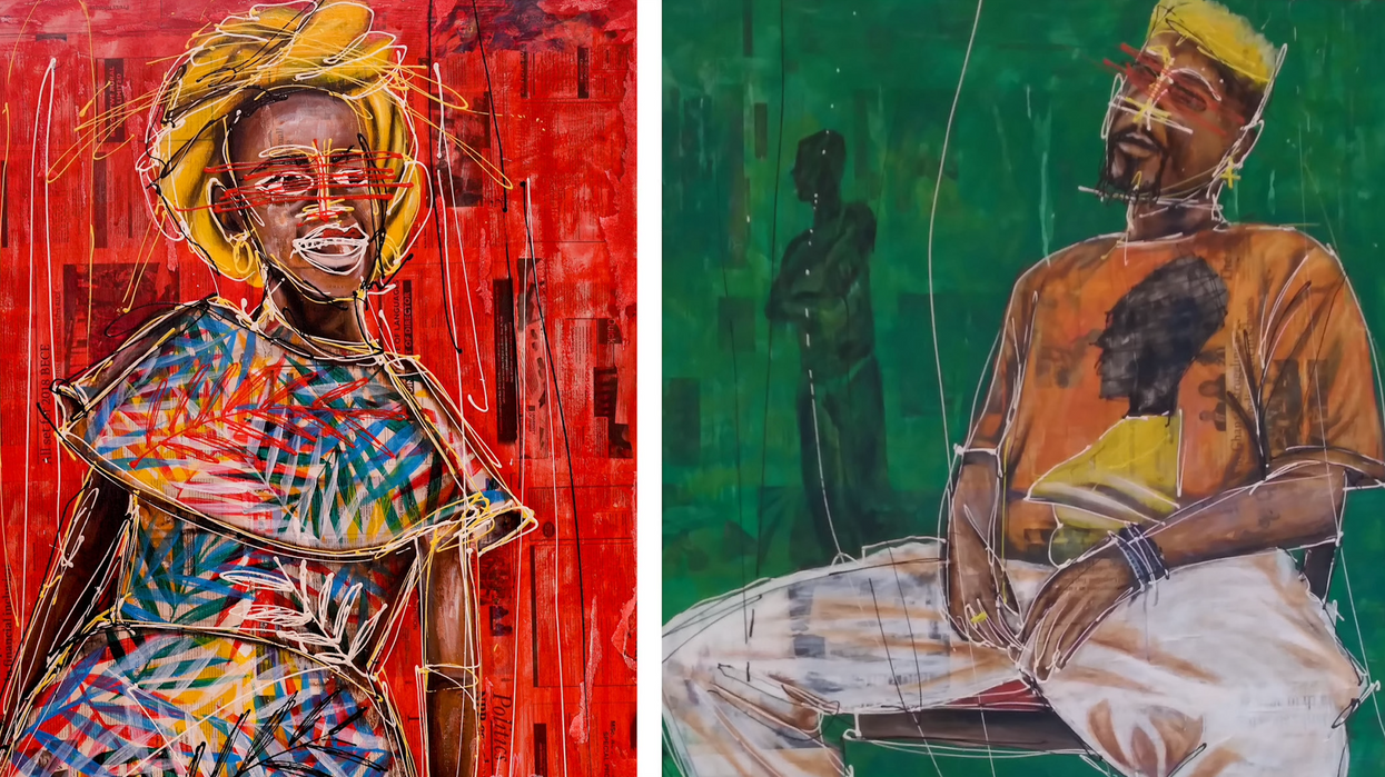 Ghanaian Street Artist Showcases ‘Spirited’ Portraits in First U.S. Show