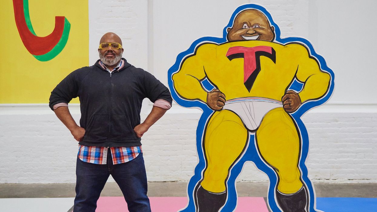 A Famous Artist’s Hoop Dreams Come to Life at CAMH — Including a Fully Playable Roundball Court!