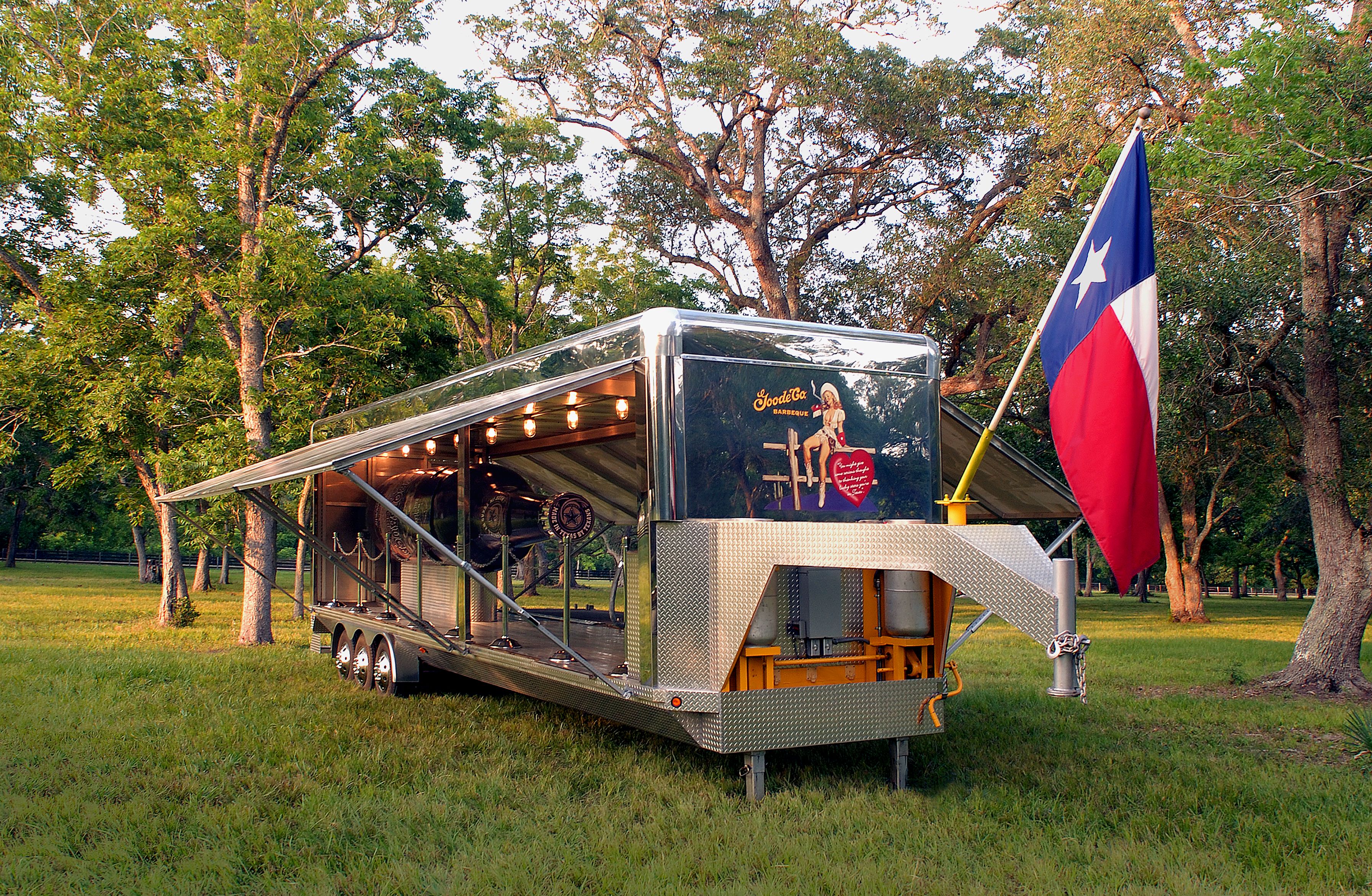 Smoker in trailer (Courtesy of Goode Company)