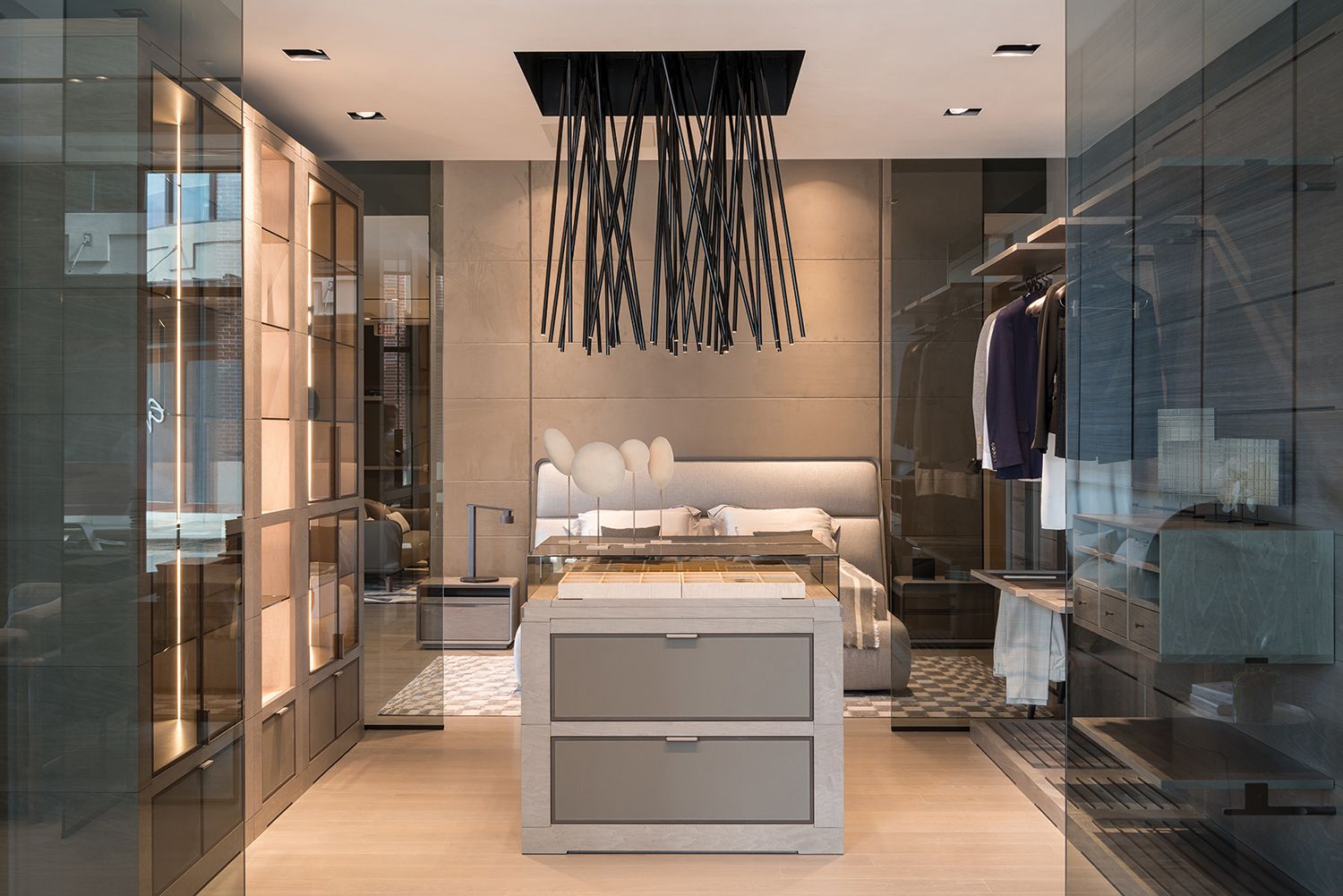 Giorgetti Closet and Bedroom; photo courtesy of CASA