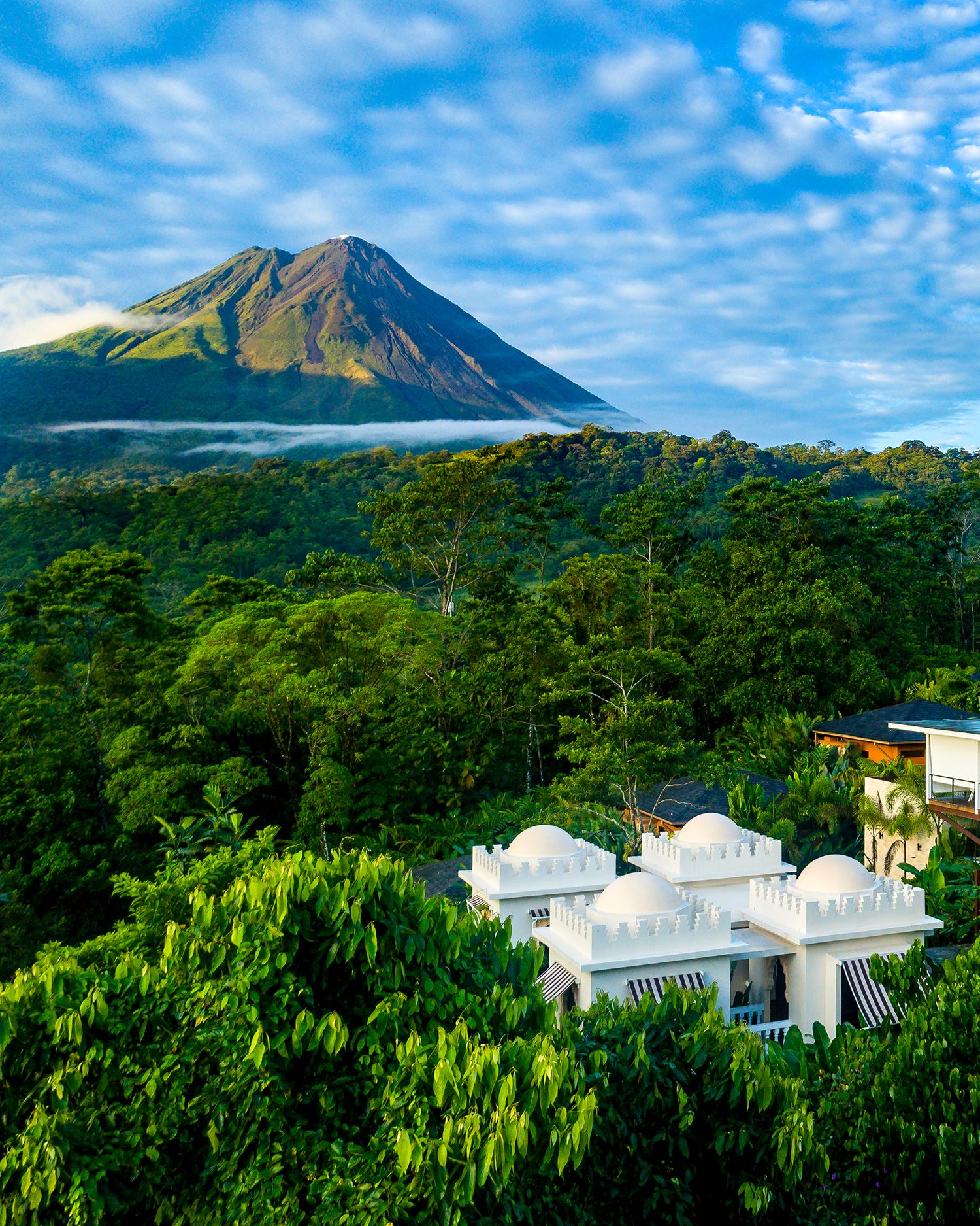 Portrait Arenal Volcano on the background